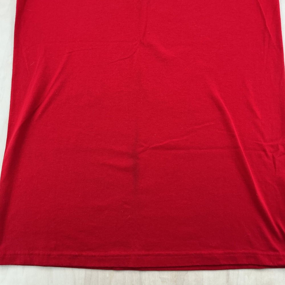 Endless Designs T-Shirt Womens L Red Embroidered Cat Floral 90s Cottagecore Tee - Picture 5 of 7